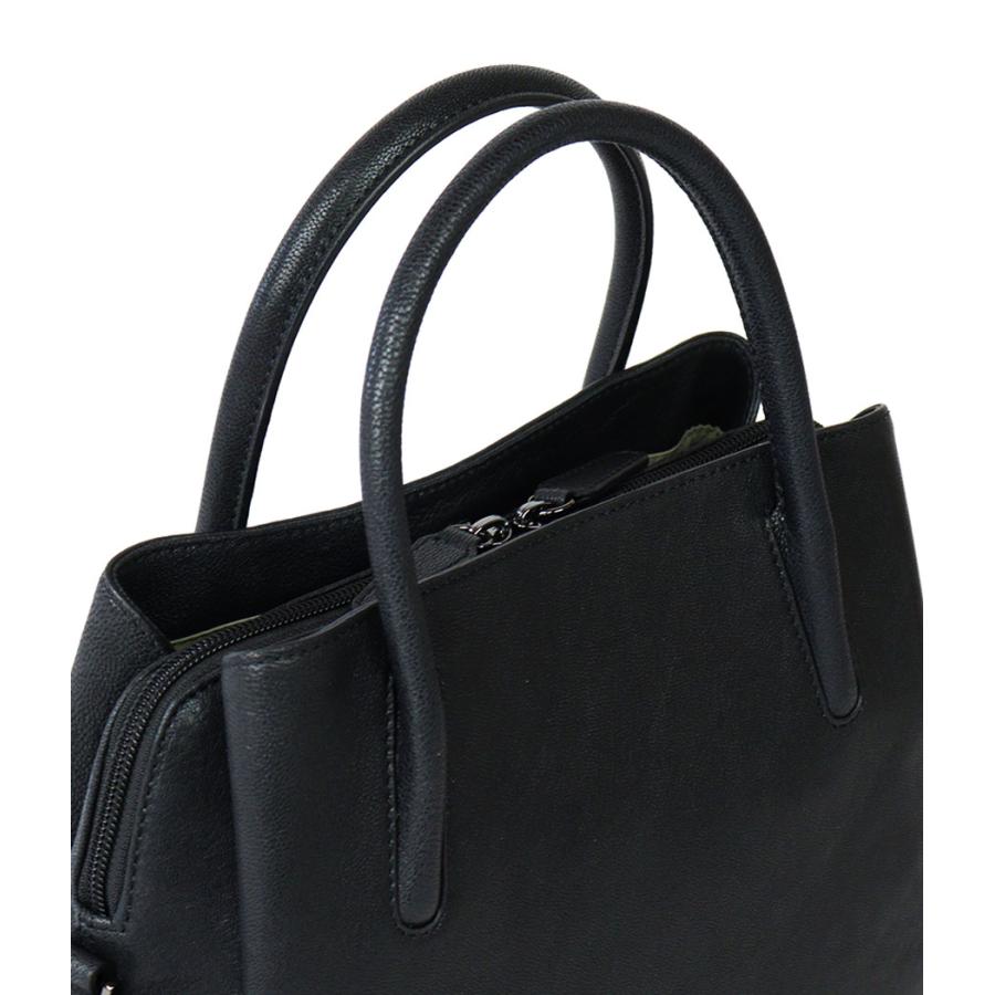 box21 ハンドバッグ 2WAY フォーマル 軽量 軽い ヤギ革 山羊 ボックス