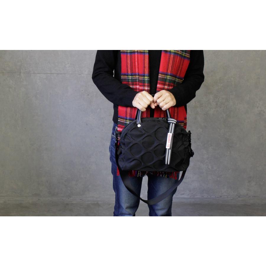 2WAYボストンショルダーバッグ 強撥水 軽量 ドット柄 BASARA TYO