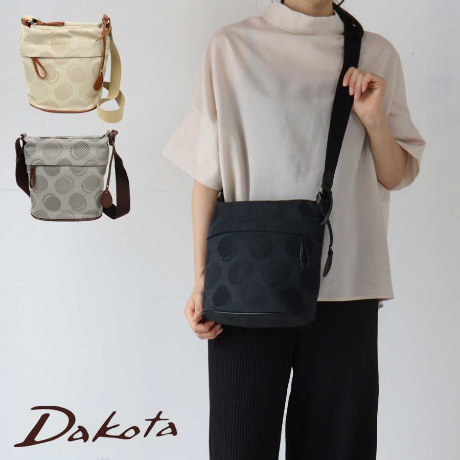 Dakota（ダコタ） ジャカード織り ミニショルダーバッグ ドット柄 