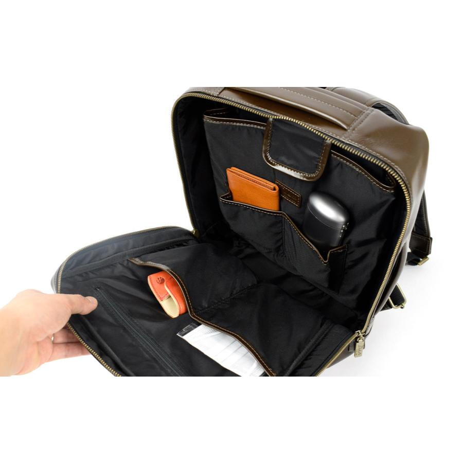 Dakota（ダコタ） ビジネスリュック 薄型 13インチ対応 牛革 本革