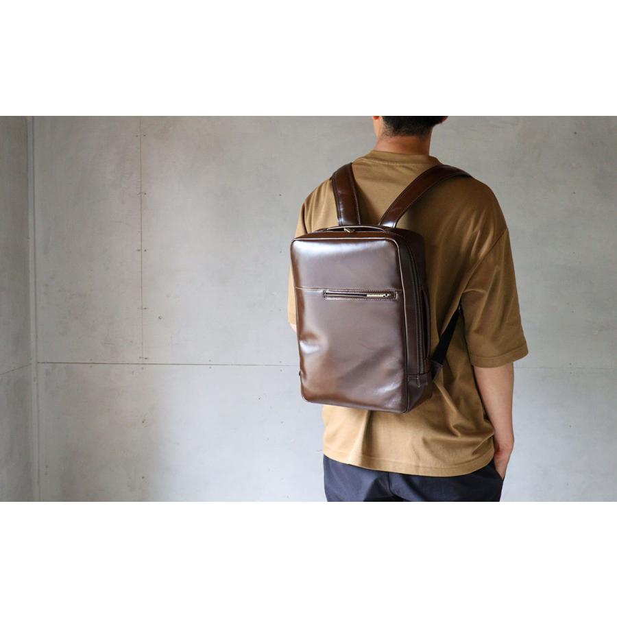 Dakota（ダコタ） ビジネスリュック 薄型 13インチ対応 牛革 本革