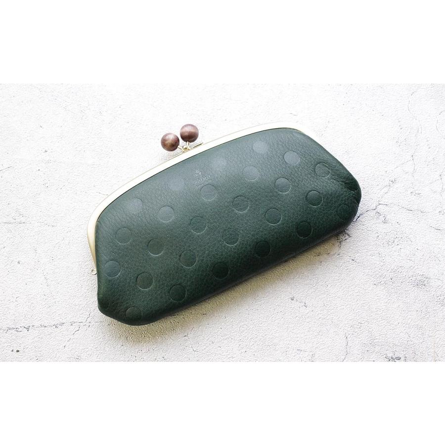 Folna 財布 がま口長財布 親子がま口 フォルナ ドット 木玉 ウッド