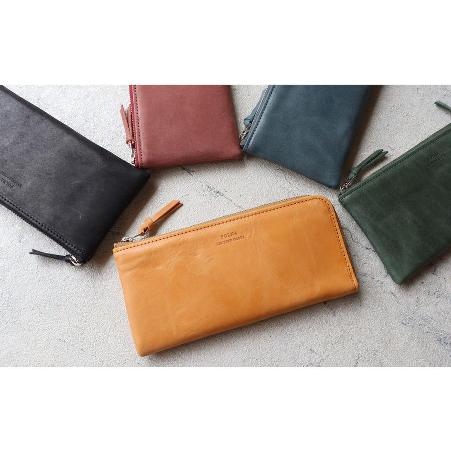 Folna コンパクト財布 L字ファスナー長財布 フォルナ Mostro モストロ