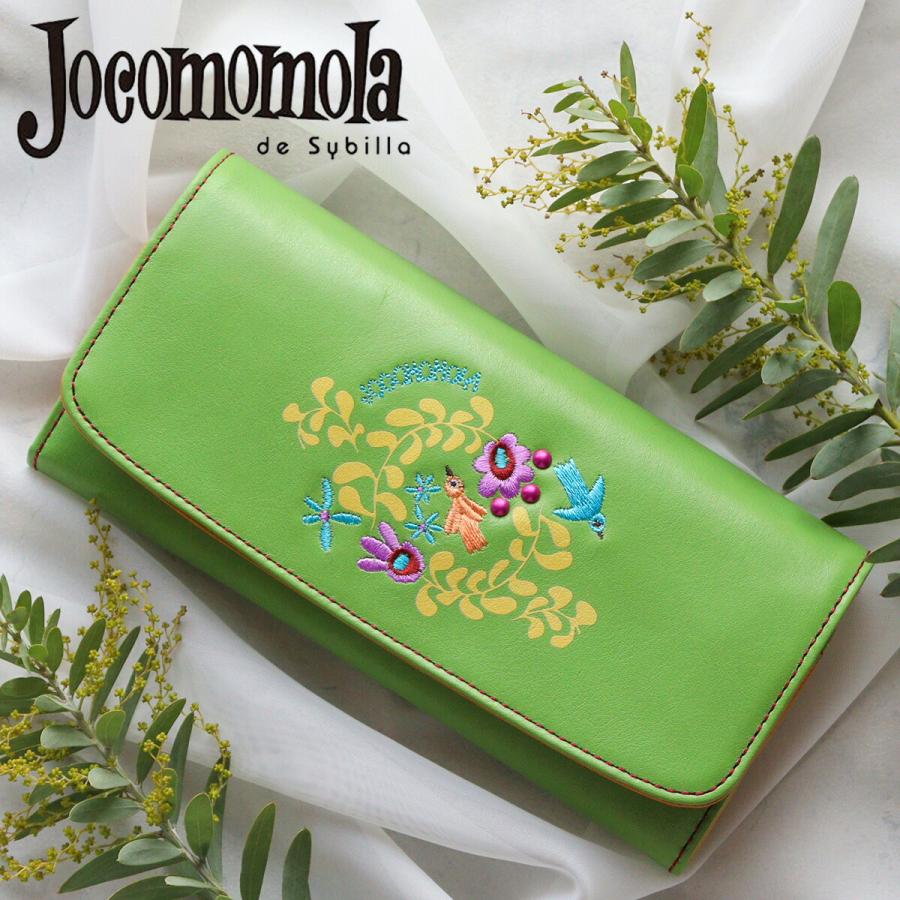 かぶせ長財布 刺繍 花 jocomomola ホコモモラ タリファ 5380112