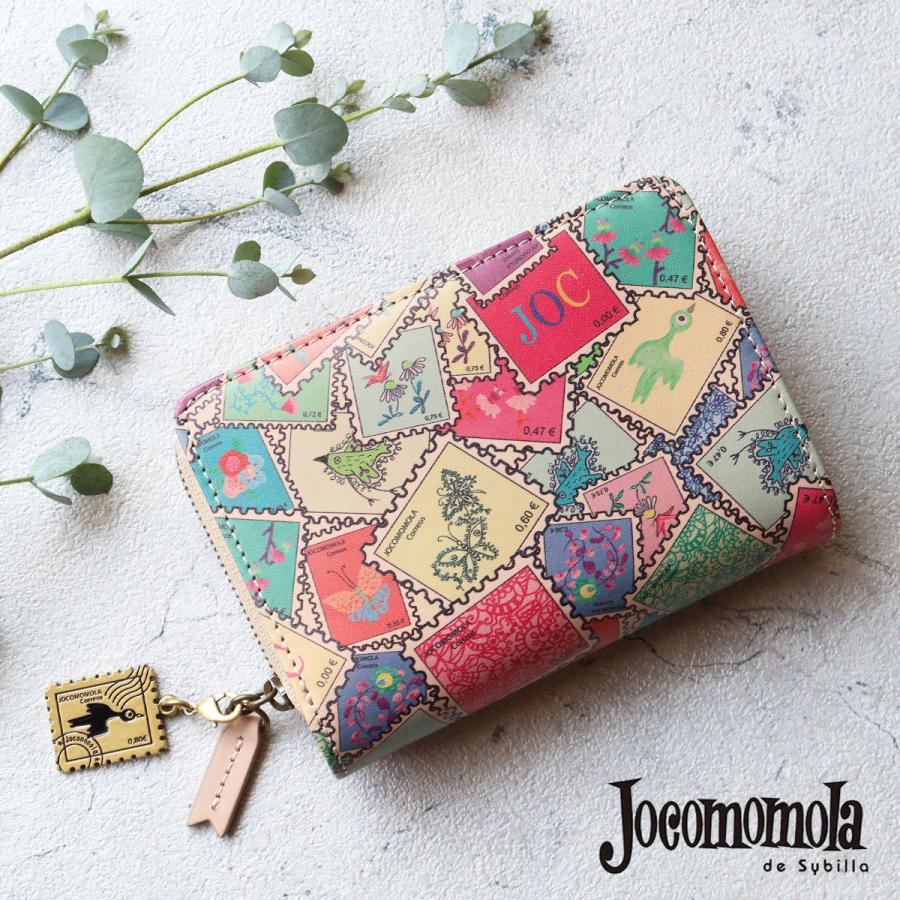 Jocomomola 二つ折り財布 切手柄 jocomomola ホコモモラ セーヨ Jocomomola 二つ折り財布 切手柄 jocomomola ホコモモラ セーヨ