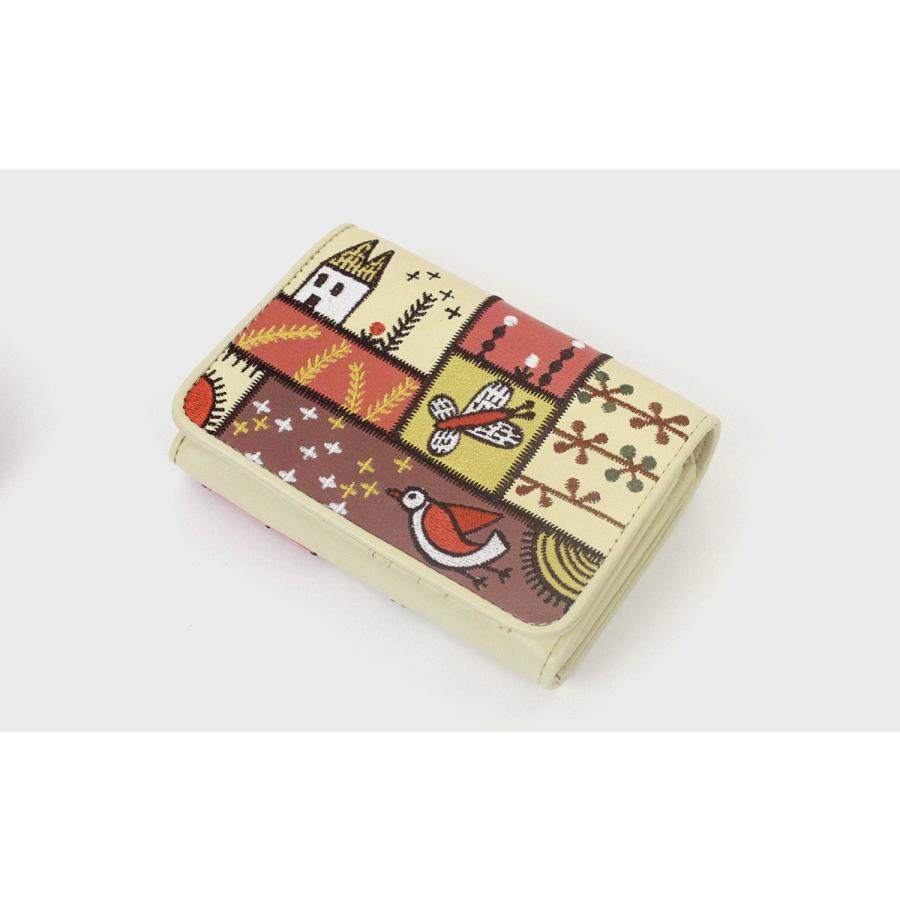 Jocomomola（ホコモモラ） 二つ折り財布 カンポ 牛革 ピッグ箔 5388001