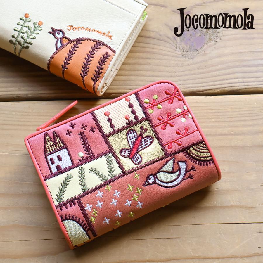 Jocomomola（ホコモモラ） 二つ折り財布 L字ファスナー カンポ2 牛革