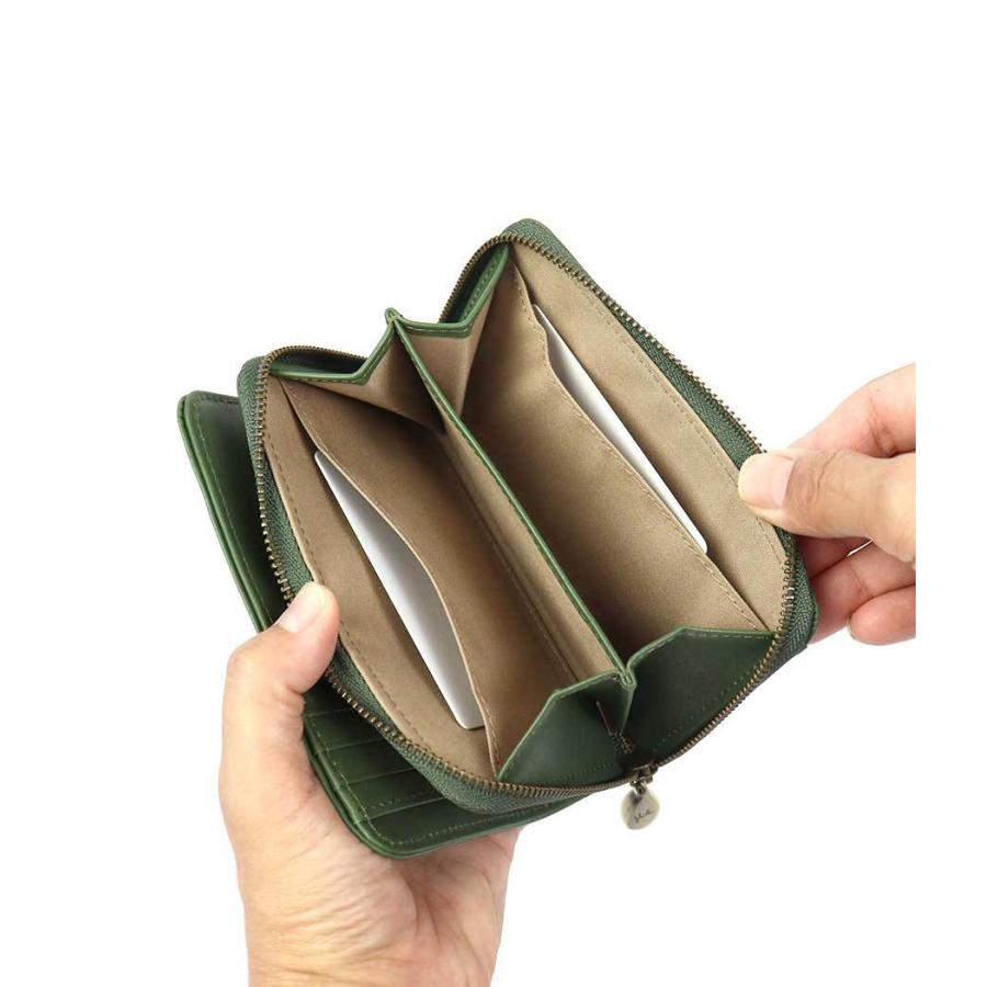 Sybilla（シビラ） 二つ折り財布 外付けラウンドファスナー小銭入れ