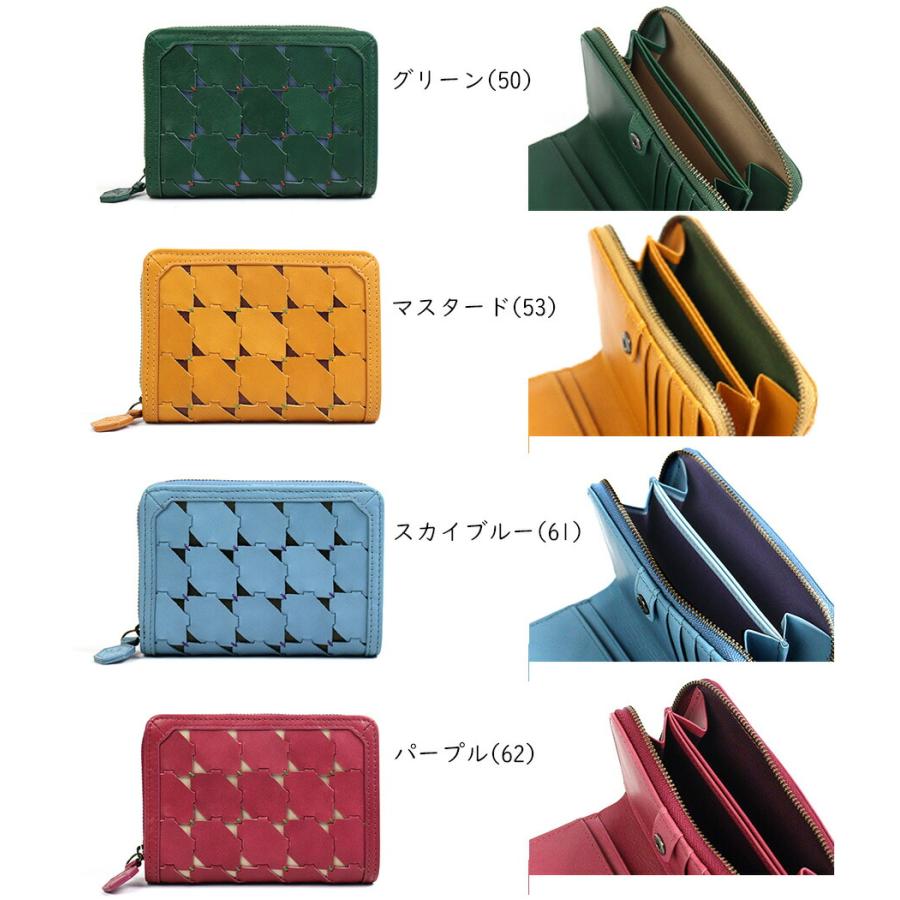 Sybilla（シビラ） 二つ折り財布 外付けラウンドファスナー小銭入れ