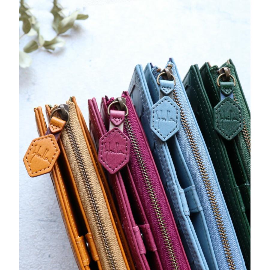 Sybilla（シビラ） 長財布 大き目 L字ファスナー マルチケース カード