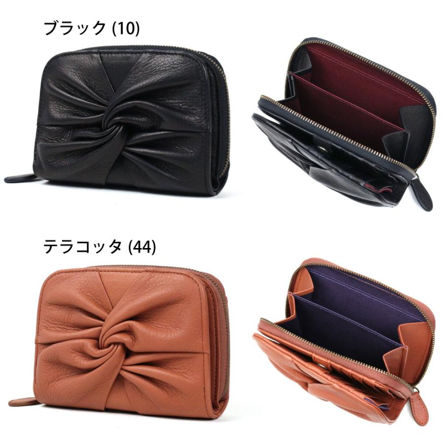 Sybilla（シビラ） 二つ折り財布 ラウンドファスナー小銭入れ リボン