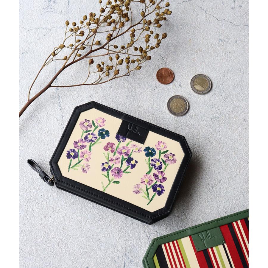 Sybilla（シビラ） 二つ折り財布 ブック型 プリント ユニーク ラウンド