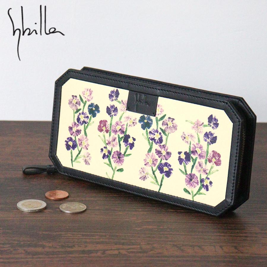 Sybilla（シビラ） ラウンドファスナー長財布 プリント ユニーク