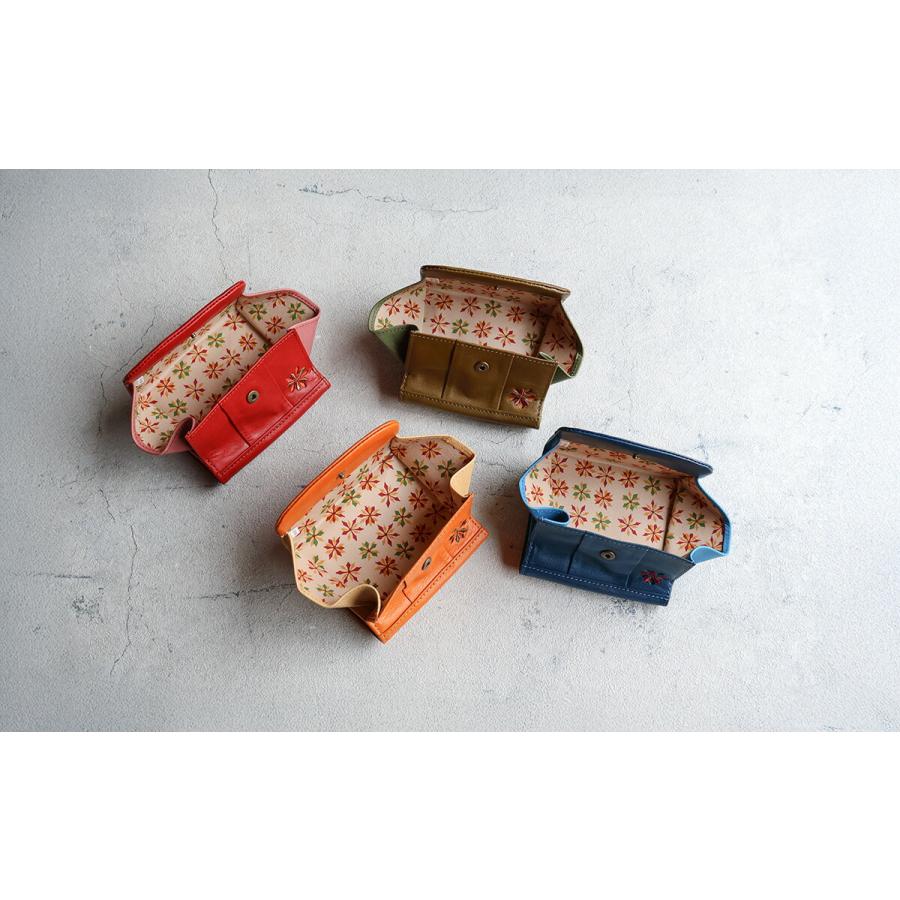Sybilla（シビラ） 二つ折り財布 ボックス型小銭入れ 刺繍 パンチング