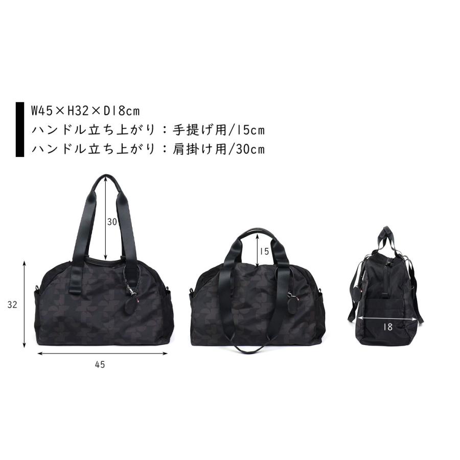 ELLE（エル） ボストンバッグ 2WAY ダブルハンドル 軽い 軽量 旅行