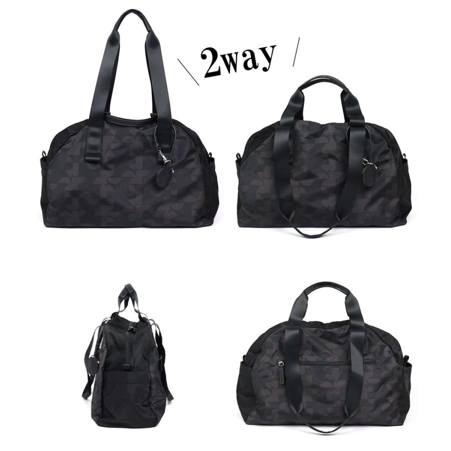 ELLE（エル） ボストンバッグ 2WAY ダブルハンドル 軽い 軽量 旅行