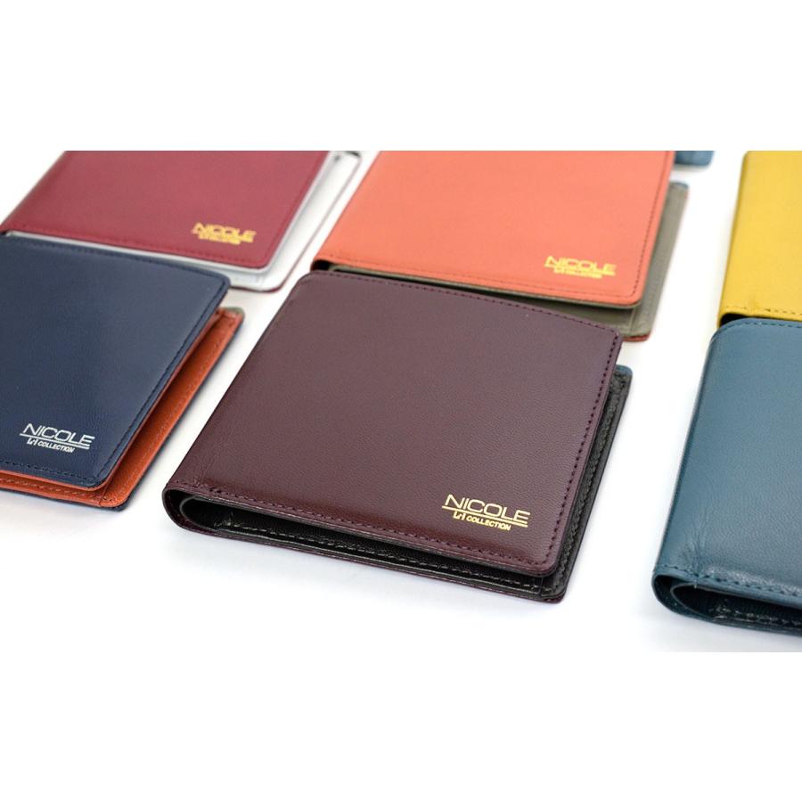 NICOLE（ニコル） 二つ折り財布 2折財布 プレザント 7305400 : かばん