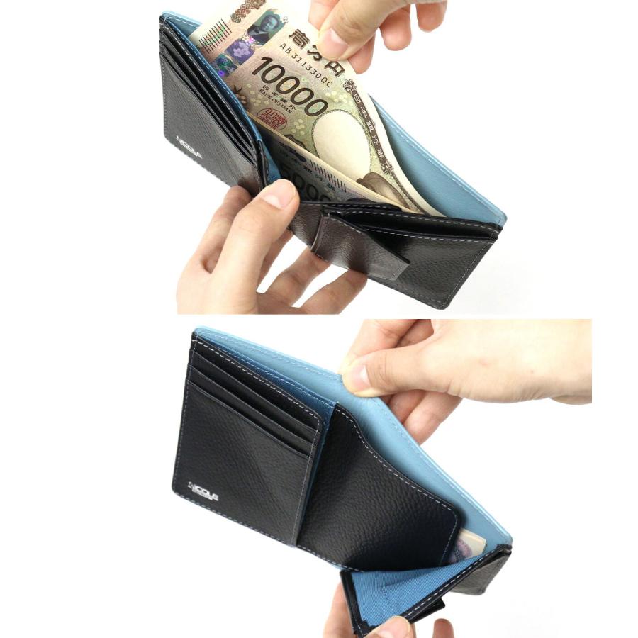 NICOLE（ニコル） 二つ折り財布 薄型 縦型 SLIM スリム ダスティ