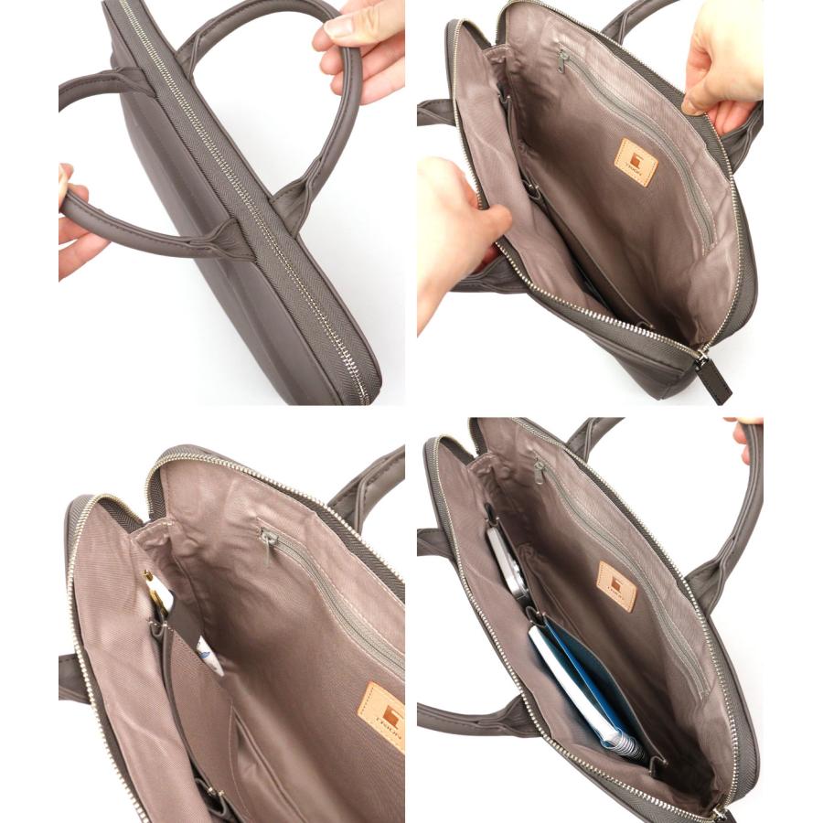 薄マチブリーフ 38cm TRION トライオン バッグ AL112 ドキュメントケース A4 本革 グラブレザー クッション入り ALFAの画像