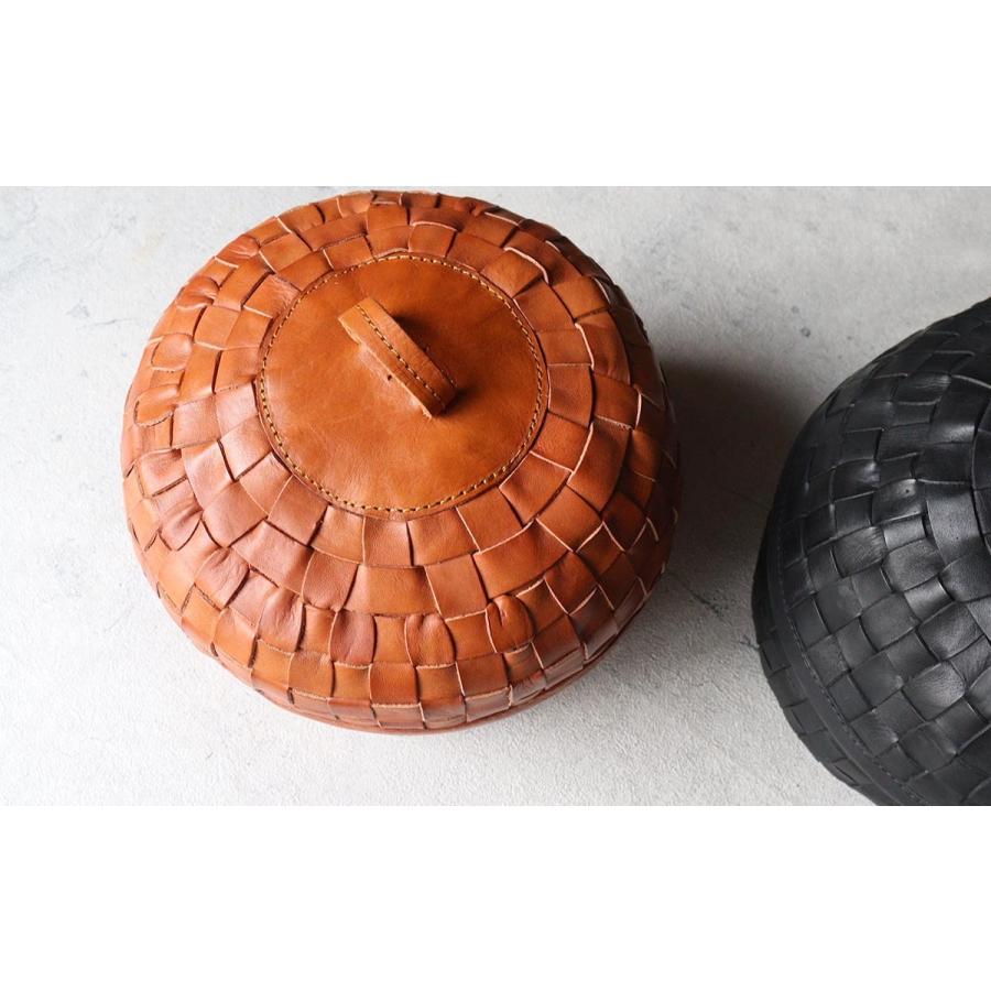 小物入れ ドーム型収納ケース 卓上 蓋つき おしゃれ メッシュレザー 本