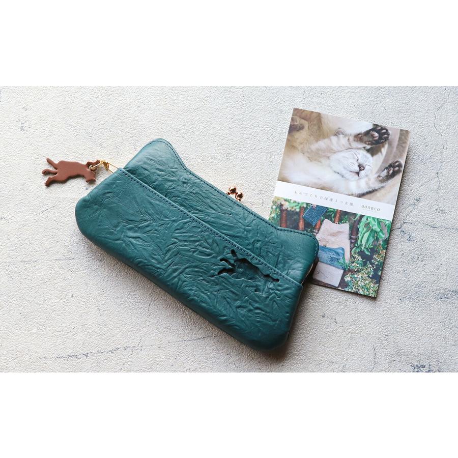 aoneco（アオネコ） がま口長財布 保護ネコ支援 フラグメントケース