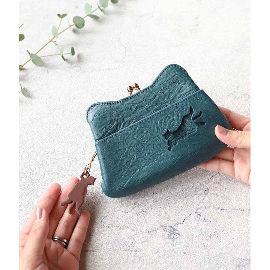 aoneco アオネコ がま口ミニ財布 保護ネコ支援 an002 猫 ねこ