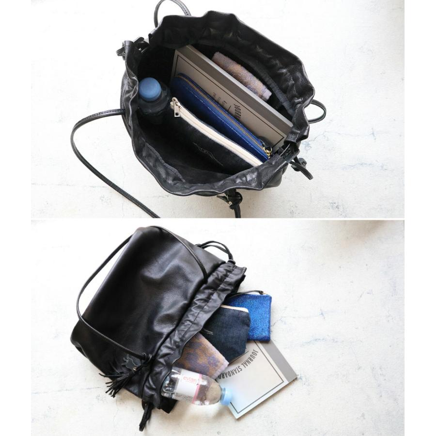 aoneco（アオネコ） 巾着トート レザー 保護ネコ支援 an056 猫 ねこ