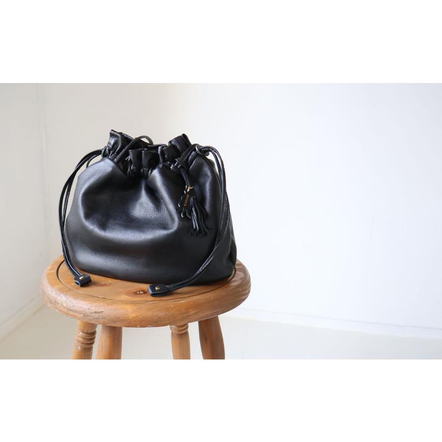 aoneco（アオネコ） 巾着トート レザー 保護ネコ支援 an056 猫 ねこ