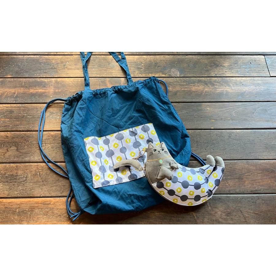 トート付きネコテコミニショルダー 3WAY リュックトート エコバッグ
