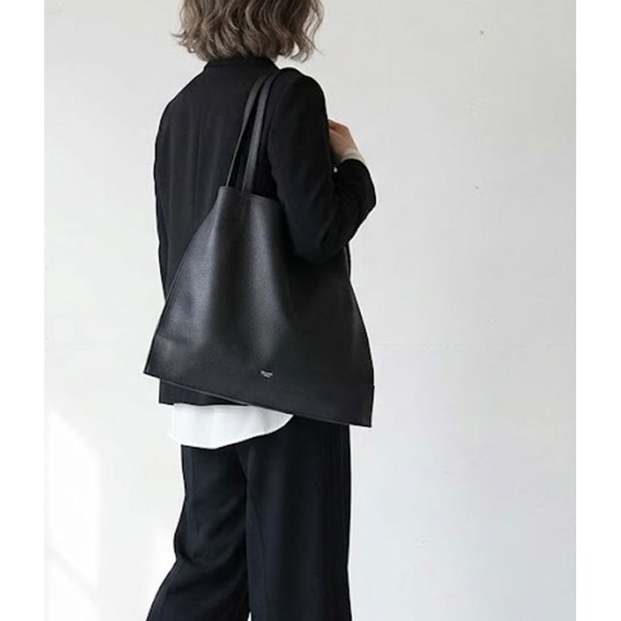 2WAYバッグ A4 トート 薄マチ 斜め掛け 本革 イタリーシュリンクレザー blancle ブランクレ S.LEATHER GUSSETTE 2WAY BAG 日本製 bc1371の画像