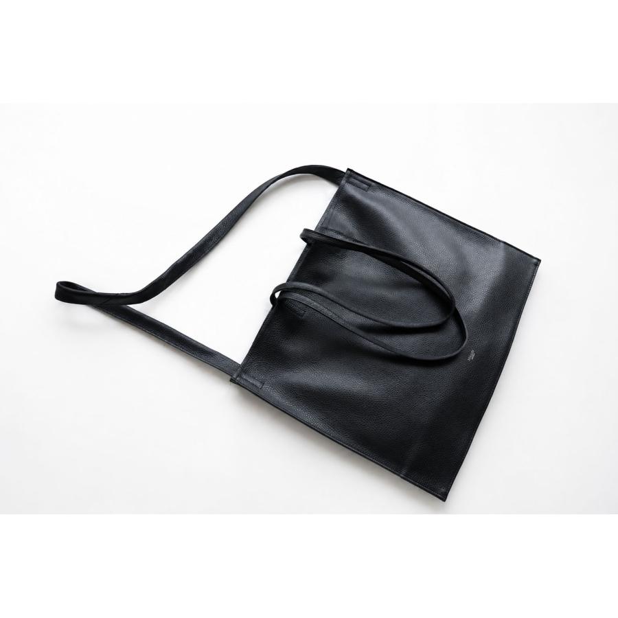2WAYバッグ A4 トート 薄マチ 斜め掛け 本革 イタリーシュリンクレザー blancle ブランクレ S.LEATHER GUSSETTE 2WAY BAG 日本製 bc1371の画像