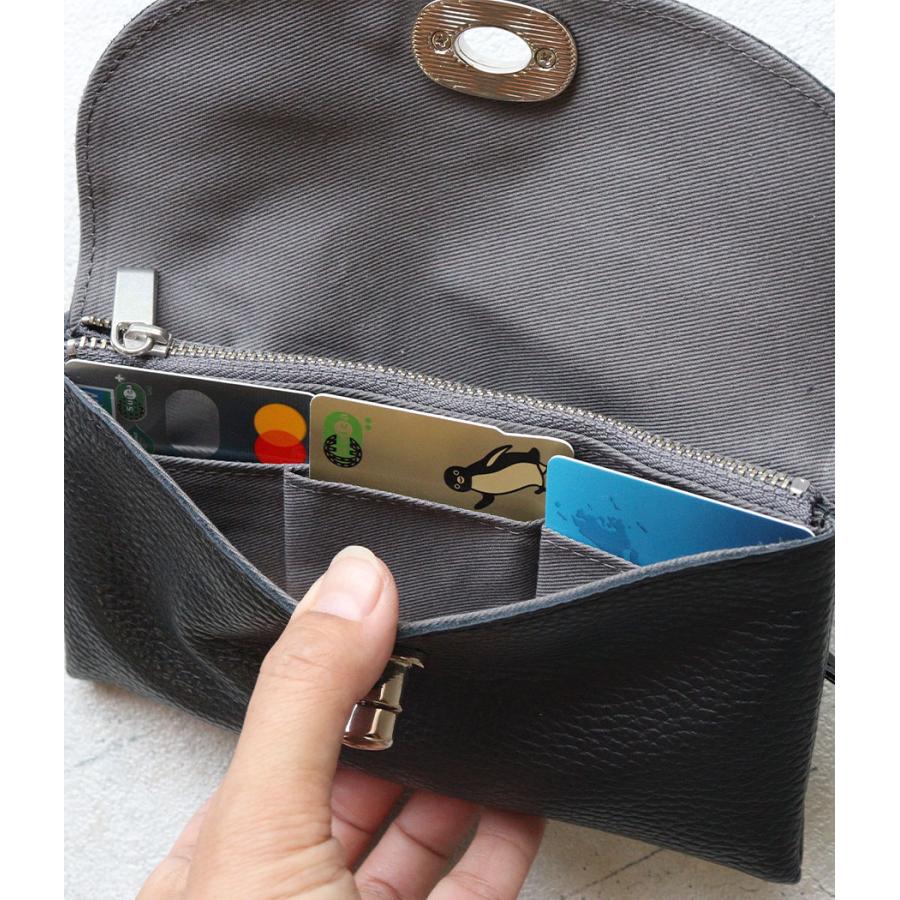 blancle ミニショルダー お財布ショルダー ひねり金具 本革 イタリー
