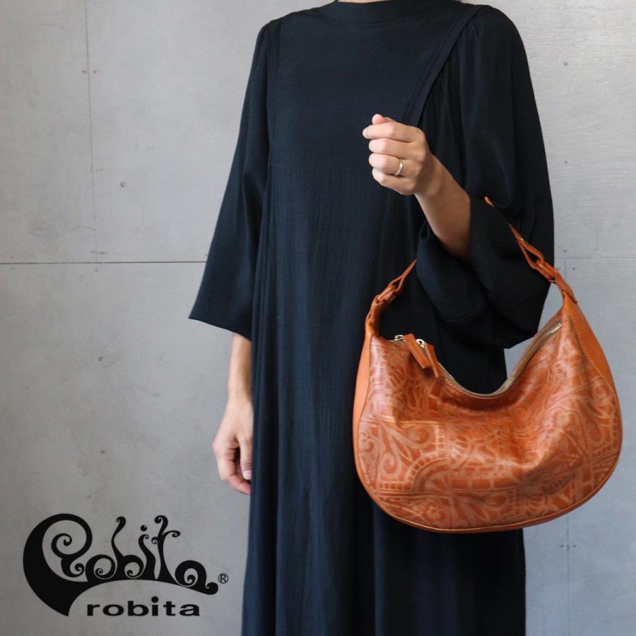 robita ラウンドショルダーバッグ ロビタ batik バティック染め 