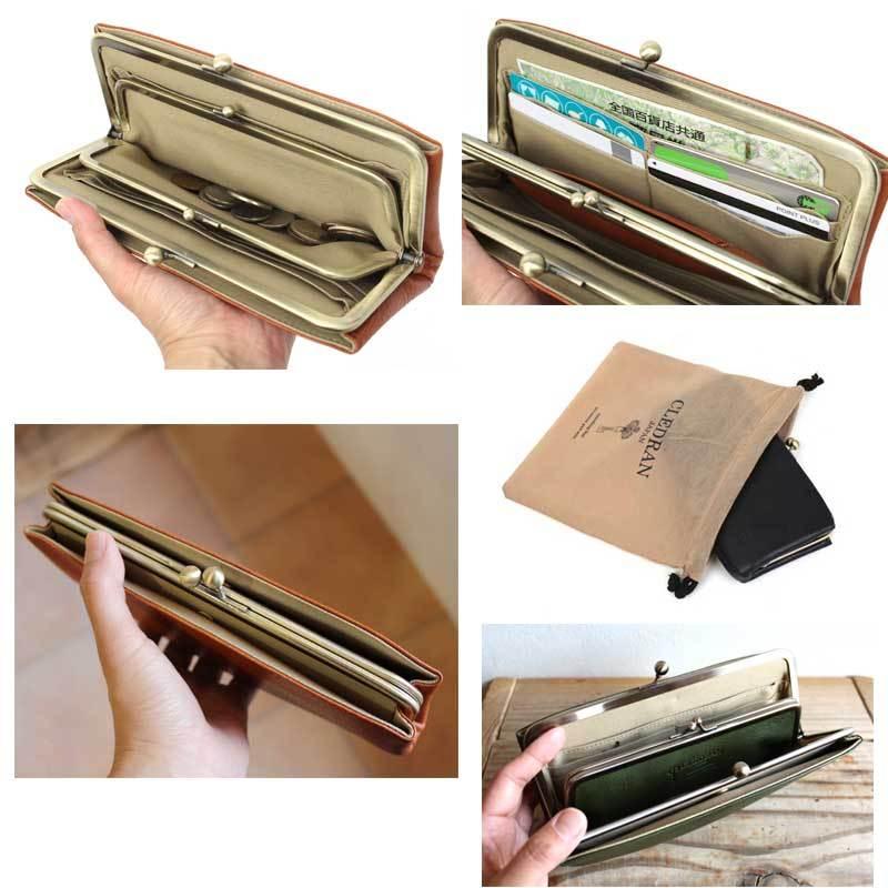 CLEDRAN 財布 がま口長財布 クレドラン NOM PURSE LONG WALLET CLEDRAN 財布 がま口長財布 クレドラン NOM PURSE LONG WALLET