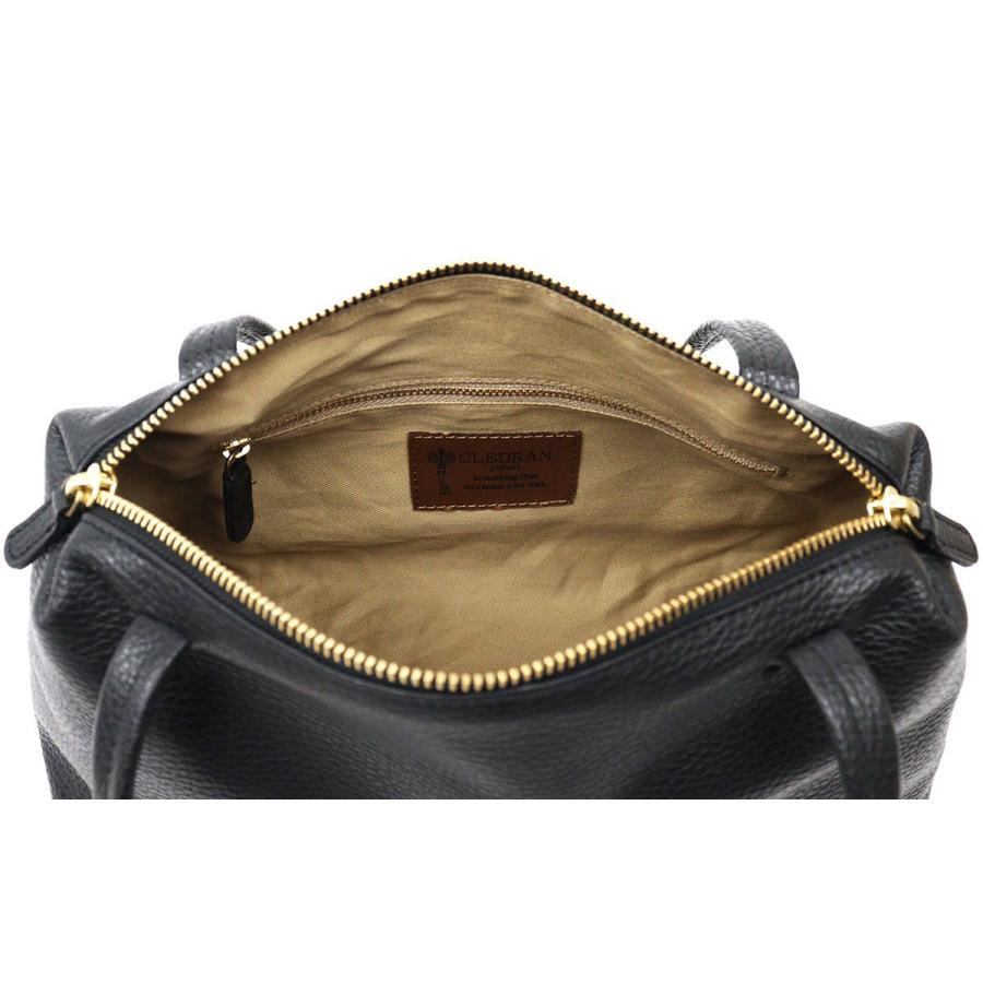 クレドラン サイエ ボストンバッグ 本革 軽量 ブラック黒 肩掛け クレドラン サイエ ボストンバッグ 本革 軽量 ブラック黒 肩掛け