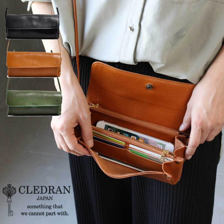 CLEDRAN お財布ポシェット 財布ショルダー ミニショルダーバッグ
