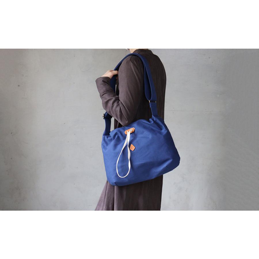 CLEDRAN（クレドラン） キャンバスショルダー 帆布 コットン 巾着 B5
