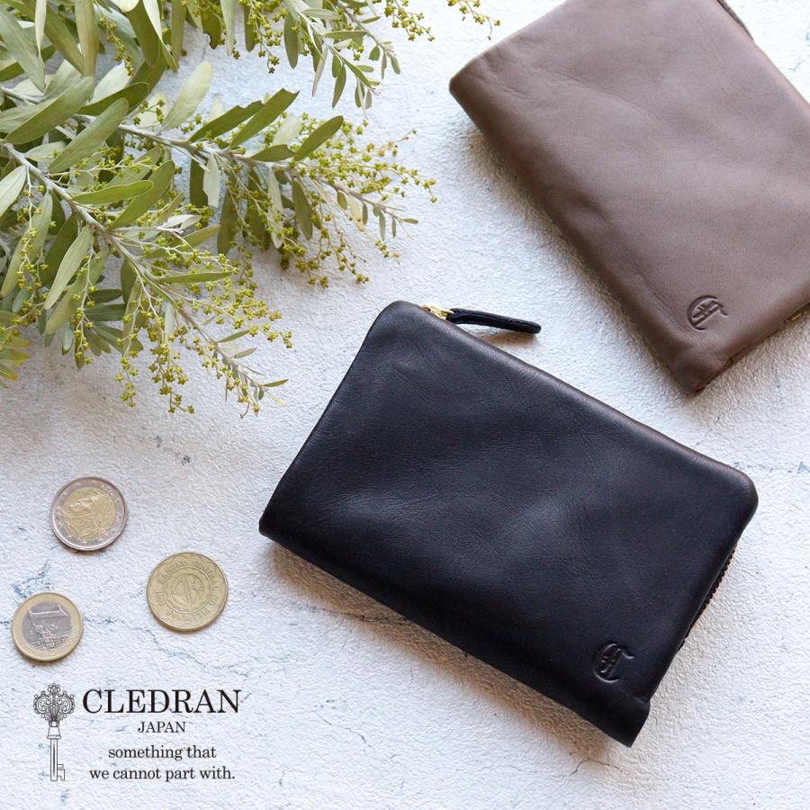 CLEDRAN 二つ折り財布 L字ファスナー (クレドラン) RON(ロン CLEDRAN 二つ折り財布 L字ファスナー (クレドラン) RON(ロン