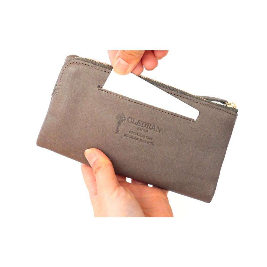 CLEDRAN（クレドラン） 長財布 L字ファスナー RON(ロン) LONG WALLET 