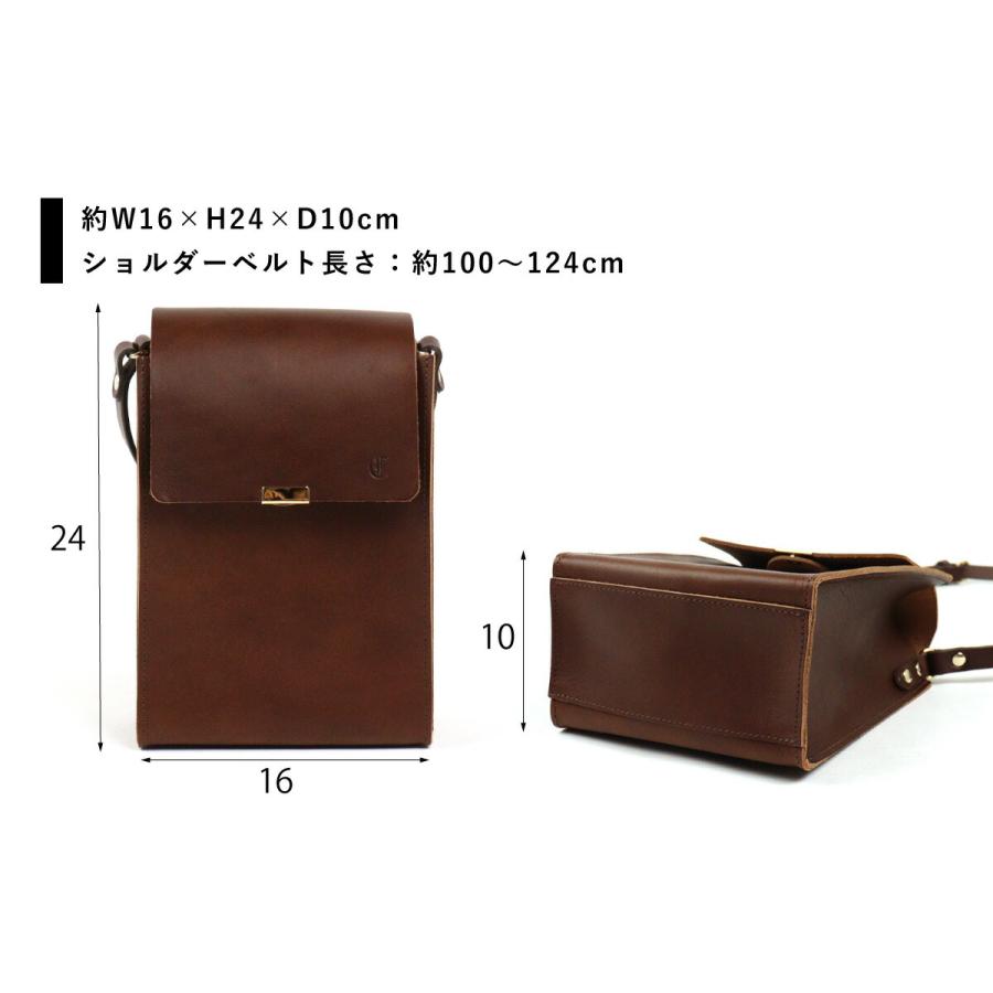 CLEDRAN（クレドラン） フラップショルダーバッグ 縦型 金具 QUER(クア