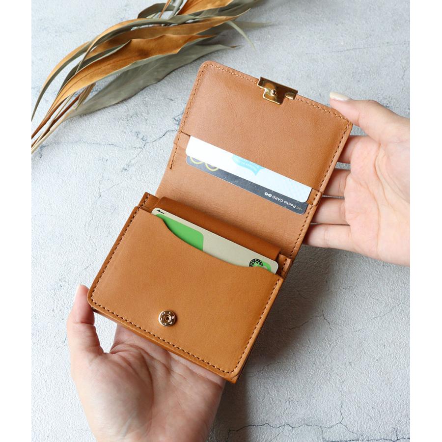 二つ折り財布 かぶせデザイン コンパクト CLEDRAN (クレドラン)  QUER(クア)  WALLET cl3729 日本製｜arista｜10