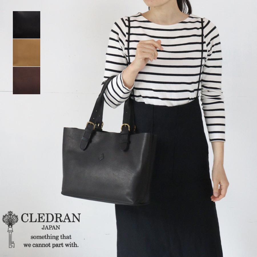 CLEDRAN トートバッグ 横型 A4 クレドラン HEURE(フール)本革 牛革 