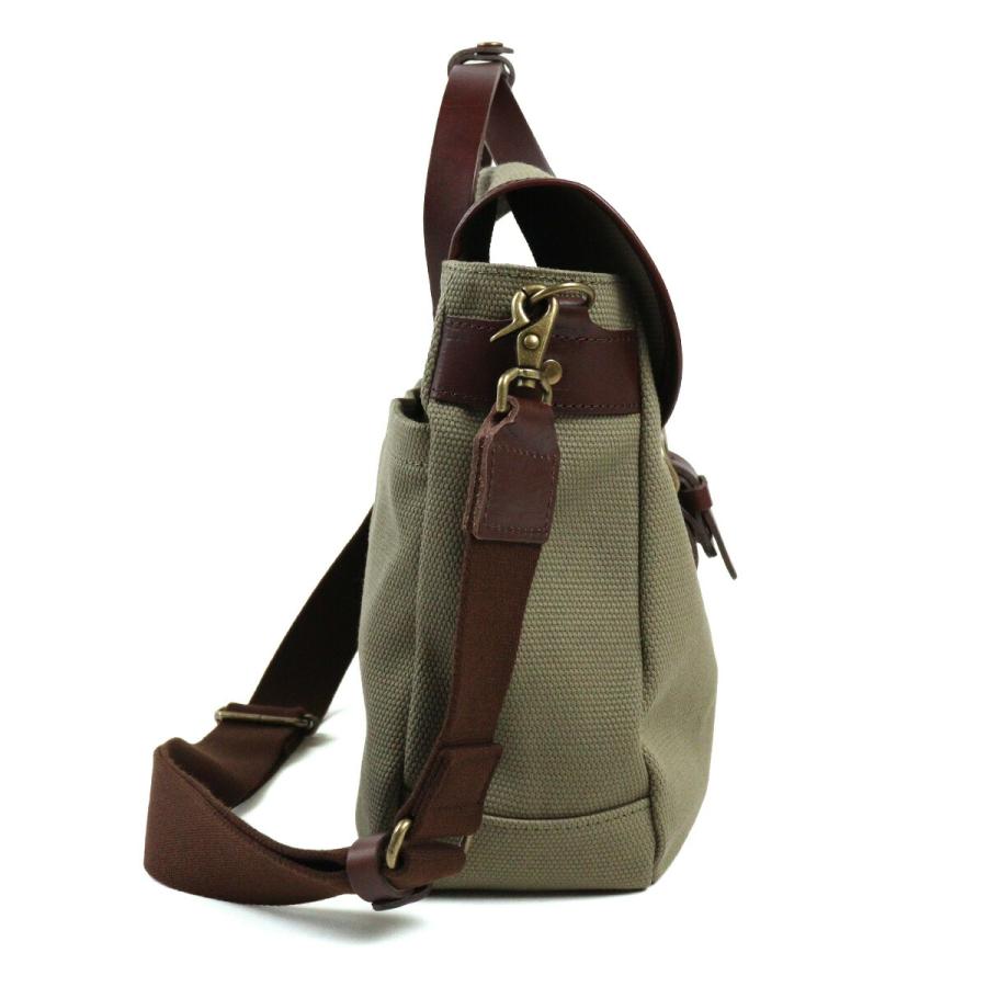 CLEDRAN 2WAYバッグ コットン×レザー フラップ クレドラン GRAN