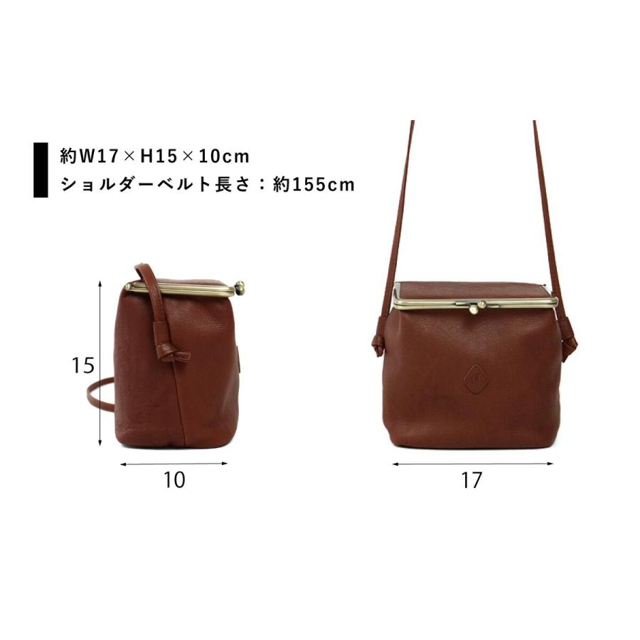 CLEDRAN（クレドラン） スクエアショルダー がま口 ボックス型 斜め