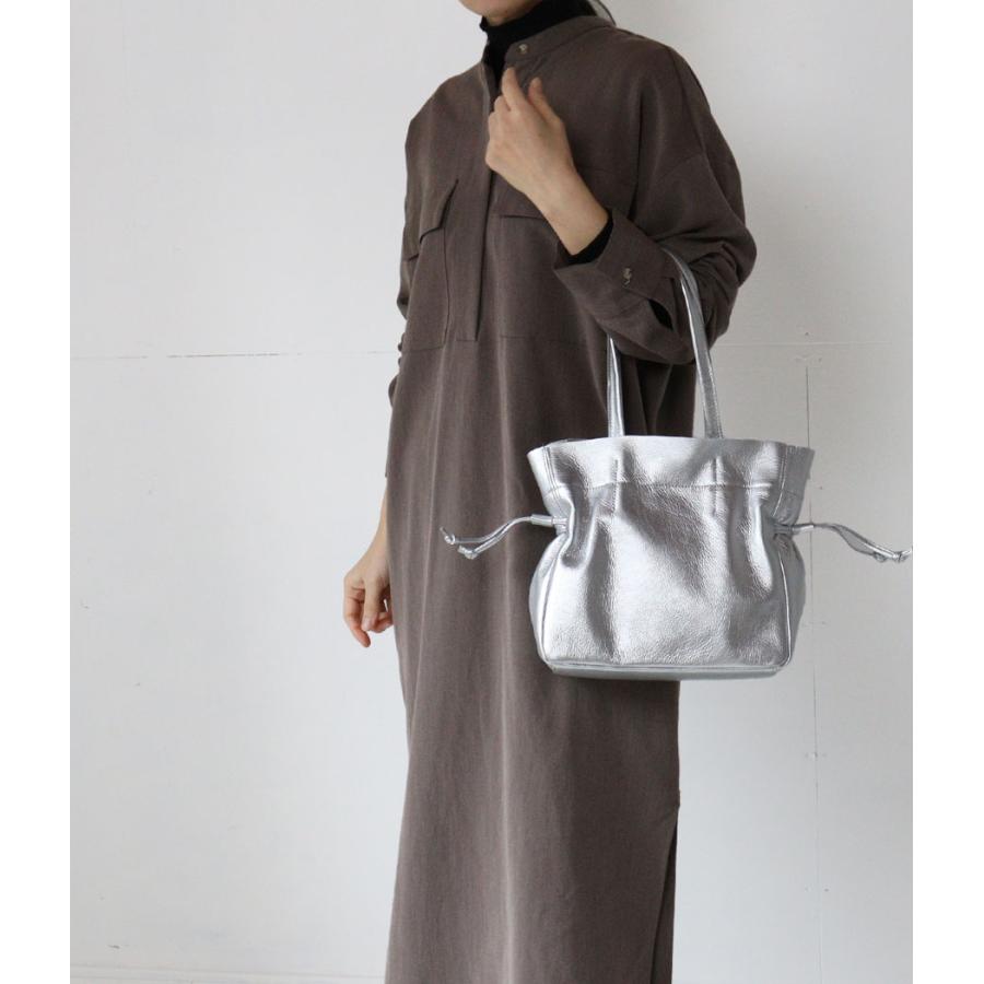 CLEDRAN（クレドラン） 巾着トートバッグ BULE (ブル) 本革 牛革 軽量