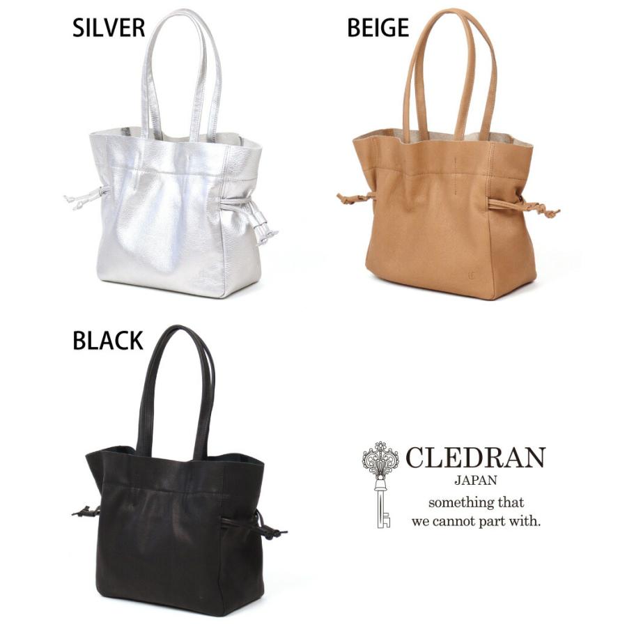 CLEDRAN（クレドラン） 巾着トートバッグ BULE (ブル) 本革 牛革 軽量