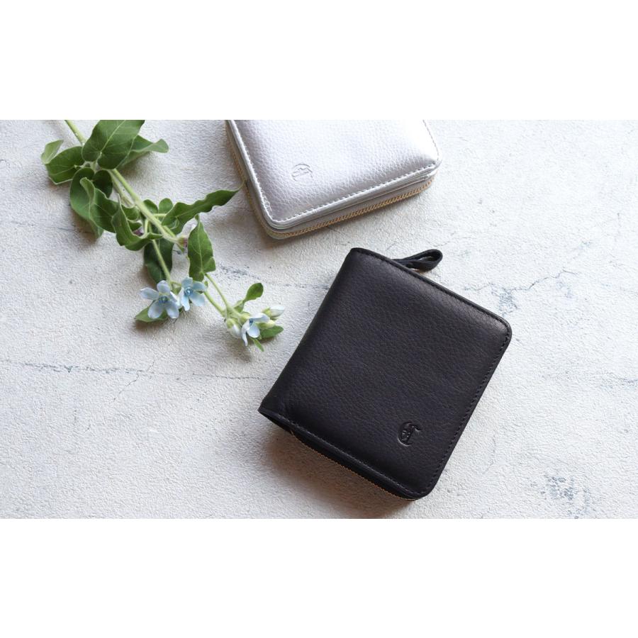 CLEDRAN（クレドラン） 二つ折り財布 ふっくら ラウンドファスナー