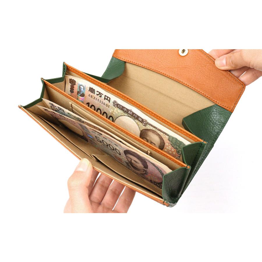 CLEDRAN（クレドラン） かぶせ長財布 TRONC トロン FLAP WALLET 本革