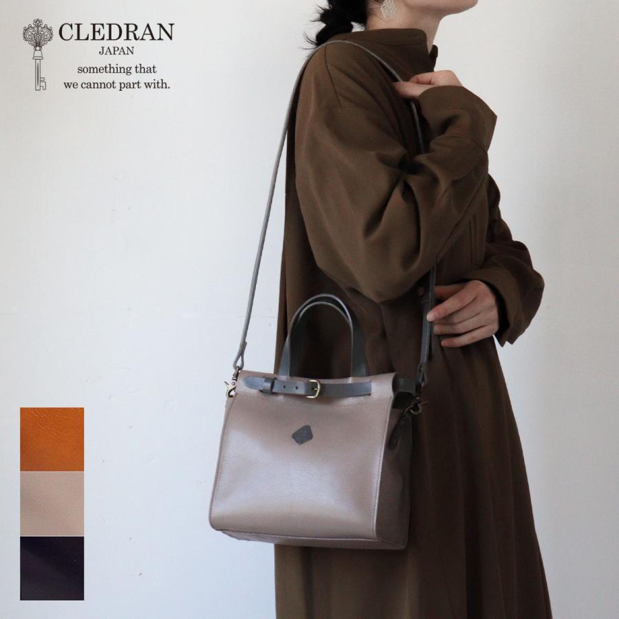 CLEDRAN（クレドラン） 2WAYショルダー ハンドバッグ ベルトバッグ