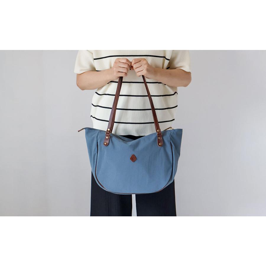 CLEDRAN（クレドラン） トートバッグ ナイロン 半円型 パイピング LALI